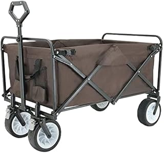 Folding Trolley Trolley Trolley Utility trolleys Folding trolleys Outdoor Camping trolleys Adjustable Angle, 8 inch Double Bearing Garden Trolley, Large Capacity, no Need to Instal