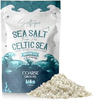 Saltique Celtic Salt Coarse Organic From the Celtic Sea - Celtic Organic Salt Packed with 82 Minerals Helping You Stay Hydrated, Improve Electrolyte Balance, and Experience Optimal Muscle and Nerve
