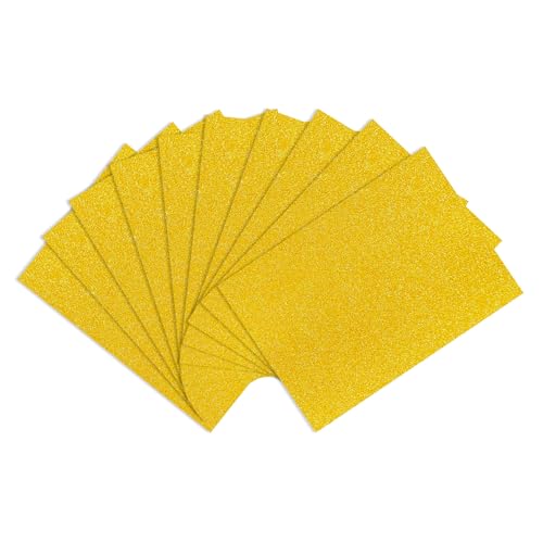Papier cartonné pailleté A4 jaune scrapbooking loisirs créatifs et fabrication de cartes