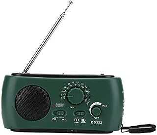 Słoneczna korba ręczna Radio Latarka LED, przenośna kamera Awaryjna energia słoneczna Dynamo Radio AM/FM z dotykowym światłem LED Awaryjna ładowarka do telefonu z kablem do ładowania USB