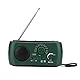 grundig Radio,kurbelradio,Tragbare Solar Radio, Notfall Radio USB Handkurbel Radio Wind Up Radio LED Taschenlampe Tragbare Kurbelradio AM/FM Radio LED Touch Light Notfall Ladegerät mit Kurbel