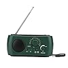 Zwengelradio, draagbare zonne-radio, noodradio, USB-aansluiting, handslinger, opwindbare radio, led-zaklamp, draagbare zwengelradio, AM/FM-radio, ledlamp, oplader met zwengel voor noodgevallen.