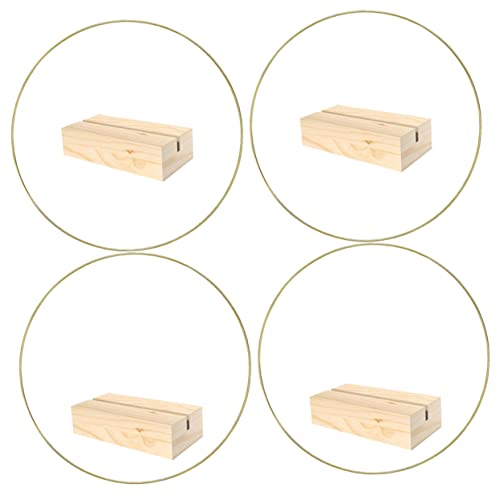 PRETYZOOM DIY Wreath Hoop Metal Hoop Table Decor Centerpiece Stand Macrame Rings for Crafts