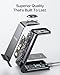 Intoval Wireless Charging Station, 3 in 1 Charger for Apple iPhone/iWatch/Airpods,iPhone16 15,14,13,12,11 (Pro,Pro Max)/XS/XR/XS,iWatch10 9/8/Ultra2/1/7/6/SE/5/4/3/2,Airpods Pro2/Pro1/3 (A3,Black)