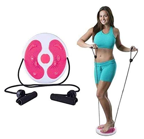 Disco de Torção Cintura Waist Twist Terapia Magnética Pink + Chaveiro CBRN16082