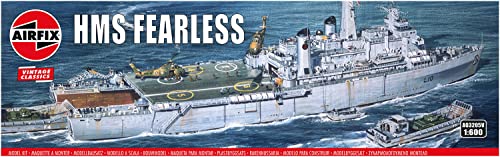 Image of Airfix Vintage Classics HMS Fearless Landing Platform Dock 1:600 WWII Royal Navy Ship Plastic Model Kit A03205V