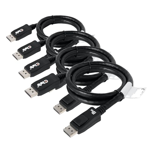 Club 3D CAC-2067 VESA Certified DisplayPort to DisplayPort 1.4/Hbr3 M/M Cable DP 1.4 8K 60Hz 1m - 3,28ft (Pack of 4)
