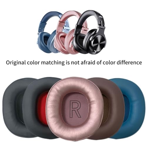 PIEXANGH 1 paire de coussinets de rechange doux pour casque A70 A71 - Éponges - Manchon en cuir respirant - Housse de coussin de rechange en éponge douce – vue 2