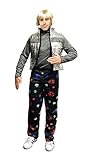 Seeing Red SNL Space Pants Costume Complete with Wig and Vest | Men's
