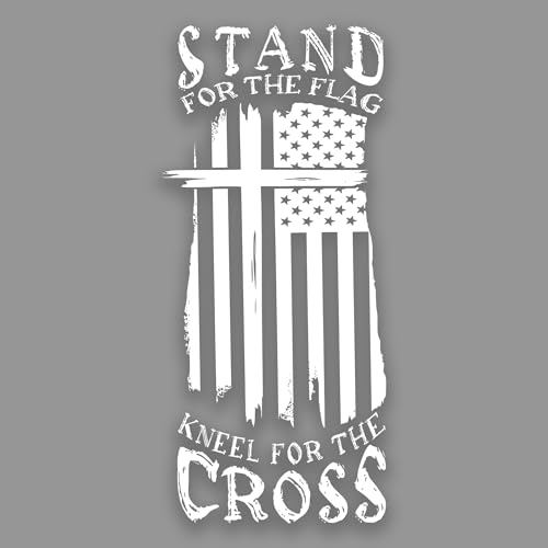 eDesign Stand for The Flag Kneel for The Cross Sticker