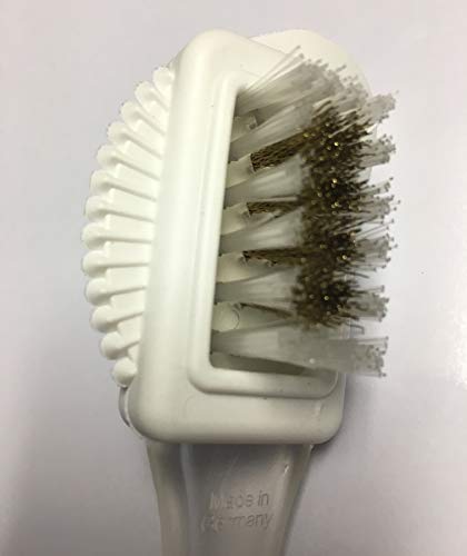 Pedag Suede Shoe Cleaner Brush | German Made 4-Way Cleaning & Refreshing Brush For Suede Leather Products With Brass & Nylon Bristles #TOP2