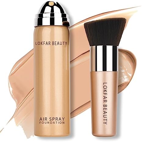 LOKFAR AirBrush Foundation Spray, Full Coverage Foundation | #03 Warm Peach
