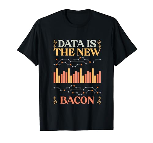 Data est le nouveau bacon Retro Deep Learning pour Data Scientist T-Shirt