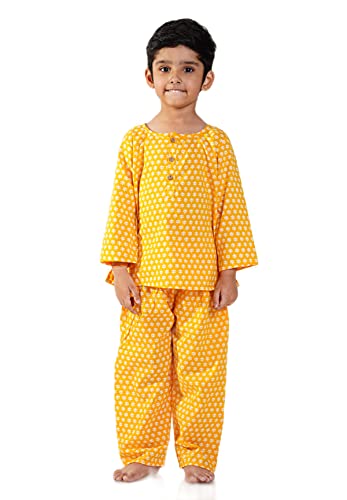 Image of Cotton Night Suit for Boys & Girls | Kids Pajama Set | Baby Girls Top-Pant Set | Kids Dress