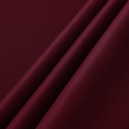 Image of sancua 6 Pack Burgundy Tablecloth 60 x 102 Inch, Rectangle Table Cloth for 6 Feet Tables - Stain and Wrinkle Resistant Washable Polyester Table Cover for Dining Tables, Buffet Parties and Camping