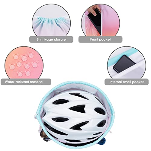 Image of WANDF Drawstring Backpack, Gym Sackpack for Sports | Mesh Pockes, Water-Resistant, Shopping, Yoga, Travel, Beach, Daily Carry