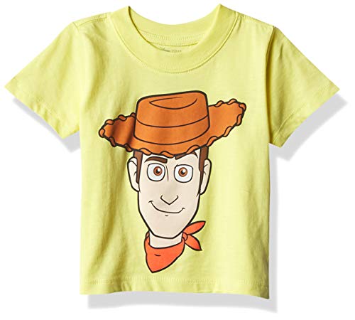 T-shirt Toy Story Woody jaune anti-irritation taille 24 mois manches courtes pour garçon