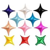 AnnoDeel 50pcs Colorful Star foil Balloons, 10inch Star Mixed Color Mylar Balloons for Baby Shower W