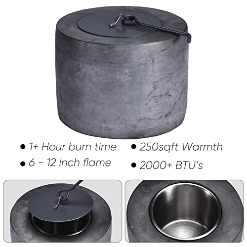 Roundfire Classic Concrete Tabletop Fire Pit - Fire Bowl, Portable Fire Pit, Small Personal Fireplace For Indoor And Garden Use. #TOP1