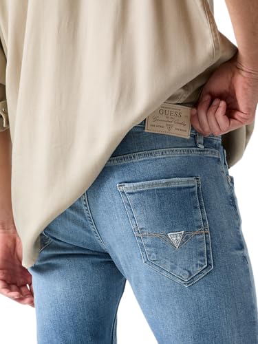 Jean Guess Miami Denim Mid Blue en taille 29 coupe droite élégante - 5