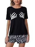 Leevuyu Halloween Pajamas Adult Women Short… product image