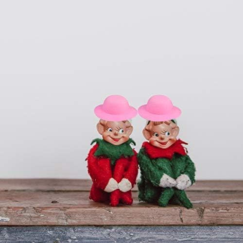 Milisten 20pcs Mini Hats Craft Doll Hats Miniature Hats Top Hats Doll Hair Accessories Ornaments for Children Kids DIY Crafts