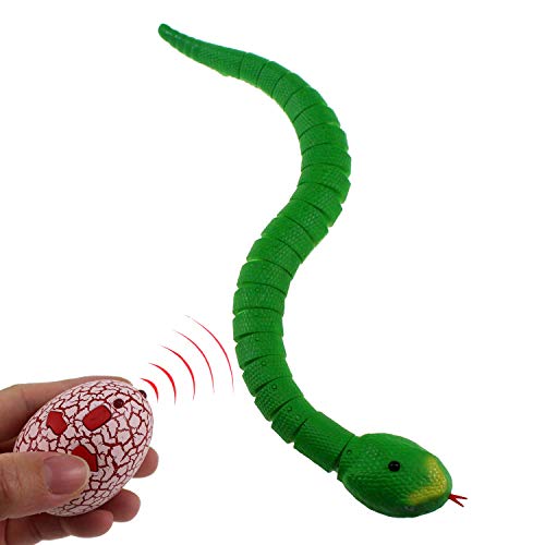 Tipmant RC Snake IR Remote Control Crawlers Fake Realistic Animals Vehicle Scary Prank Toys Kids Birthday Halloween (Green) Tipmant RC Snake IR Remote Control Crawlers Fake Realistic Animals Vehicle Scary Prank Toys Kids Birthday Halloween (Green)