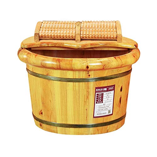 Tina de Madera para Spa de Pies con Cubierta miniatura 1