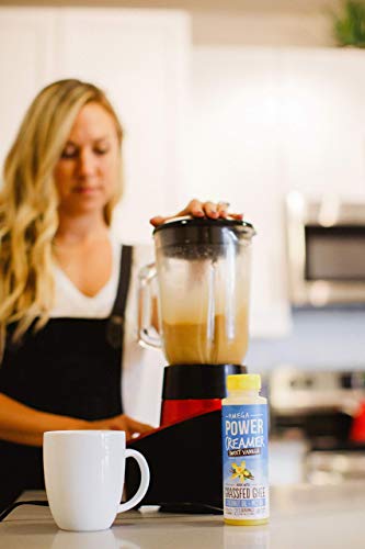 Omega PowerCreamer - French Vanilla Keto Coffee Creamer - Grassfed Ghee, MCT Oil, Organic Coconut Oil, Stevia Powder | Liquid Blend | Supports Weight Loss & Energy | Low Carb, Sugar Free (20 Servings)