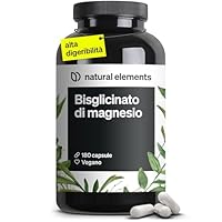 Magnesio Bisglicinato, 300mg di magnesio elementare/dose giornaliera, 180 capsule, Scorta 2 Mesi, Magnesio chelato, altamente digeribile, vegano, Dosaggio ottimale, Integratore Magnesio glicinato