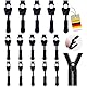Reisverschluss-reparaturset,12Pcs Reißverschluss-zipper Schieber Ersatz,Abnehmbare Reißverschluss Zipper Pull Fixer Reißverschluss Reparatur Set für Universal Reißverschluss,Kleidung,Bettzug, Gepäck