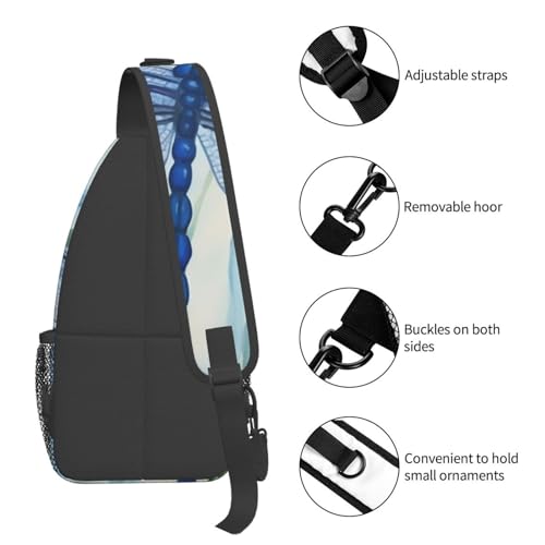 Bolso cruzado para hombre tipo bandolera con diseño pintado miniatura 5