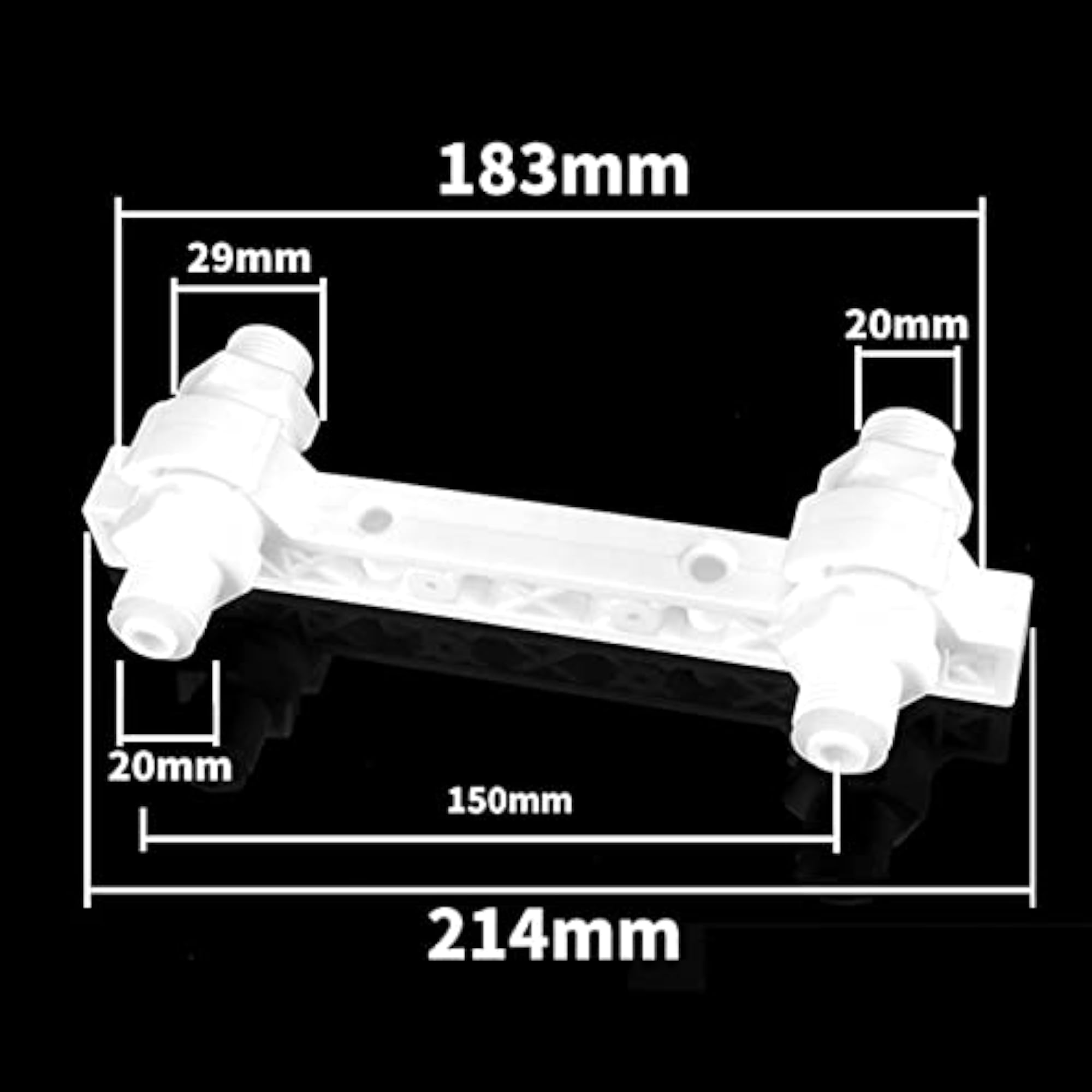 Shower Faucet Positioner with Pressure Test Plug for Bathrooms
