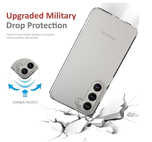Image of TPU Case For Samsung Galaxy S23 Plus,[Anti-Yellowing Technology] [Military Grade Drop Protection] Shockproof Slim Hybrid Phone Case For Samsung Galaxy S23 Plus 5G-Crystal Clear