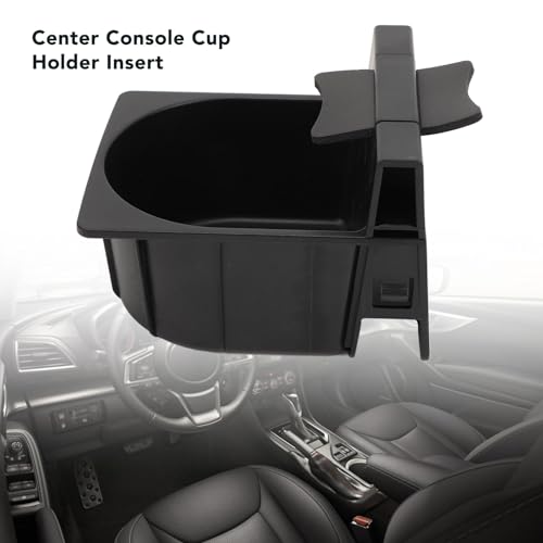Insert porte-gobelet pour console centrale Crosstrek 2016-2021 en ABS noir - 2