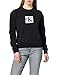 Produktbild Calvin Klein Jeans Damen Hologram Logo Crew Neck Pullover, Ck Schwarz, XS