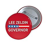 Lee Zeldin Button - Vote for Lee Zeldin for New York Governor with This Button - Red Large 3 inches Made in USA