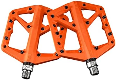 Bicycle Pedal Ultralight Nylon Pedals 2 Sealed Bearings Fit for Moutain Bike Multicolor Pedals Bike Accessorie Modified Parts (Color : 093 Orange)