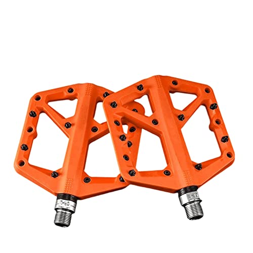 Bicycle Pedal Ultralight Nylon Pedals 2 Sealed Bearings Fit For Moutain Bike Multicolor Pedals Bike Accessorie Modified Parts (Color : 093 Orange) #TOP2