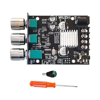 BT5.0 Amplifier Board, DC 9~24V 3A Digital Power Amp Audio Board Module Mobile App Control for Home Theatre System