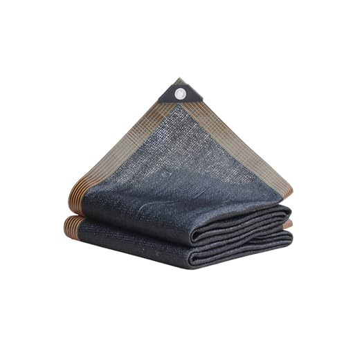 Malla Sombreo 3x3 con Ojales Tela para Sombra Exterior Grandes 90-99% De Protección Solar/Solar Sombra Paño Transpirable Solar Sombra Paño para Patio Balcón Jardín,black-3x4m