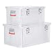 Aluboxen STIER Set mit 50L und 85L – Stapelbare Aluminiumboxen
