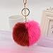 Portachiavi Portachiavi in ​​Peluche Portachiavi in ​​Peluche Portachiavi Sferico Moda Tempo Libero-Wine_Red_Rose