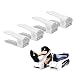 Darius Shoe Slots Space Saver Adjustable Closet Organizer,Double Storage Rack Holder, Set of 4 White