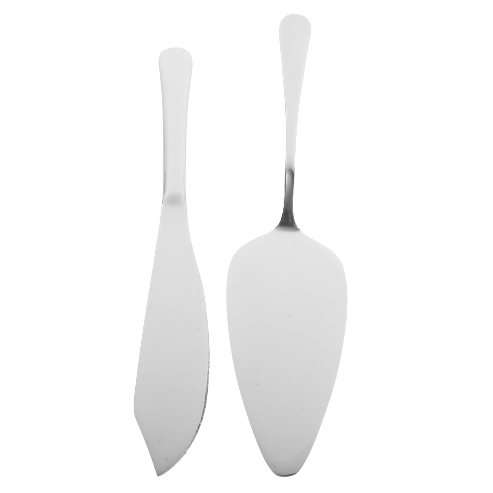 Mikinona 1 Set Wedding Cake Shovel Cake Pie Slicer Silver Stainless Steel Decor