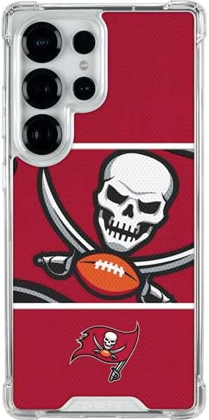 Skinit Clear Phone Case Compatible with Galaxy S25 Ultra - Officially Licensed NFL Tampa Bay Buccaneers Design