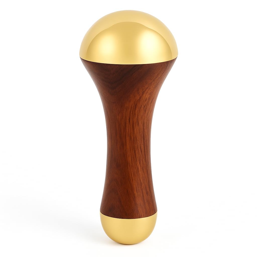 Solvine Kansa Vand Massage 2in1 Bronze Topi Traditional Design Face/Foot/Body & Marsa Massage Tool Wood Handal Natural (Small & Marma) (2 in 1) Solvine Kansa Vand Massage 2in1 Bronze Topi Traditional Design Face/Foot/Body & Marsa Massage Tool Wood Handal Natural (Small & Marma) (2 in 1)