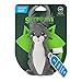 GRRREEN Stuffed Animal Cat Toy, Feather Arctic Hare Chew Toy for Indoor Cats - Playology Teeth Cleaning Bite Resistant Interactive Plush Toy - Fits in Pet Toy Basket, Made of Recycled Plastic Bottles
