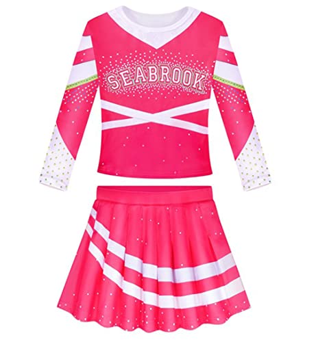 Oumbivil Addison Zombies Cheerleader Costume For Girls Toddler Cosplay Party Supplies Cheerleading Outfit Halloween Costumes Ou035S #TOP1