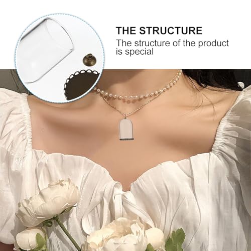 Mini bouteilles en verre délicates et accessoires faits main dentelle rétro - 4
